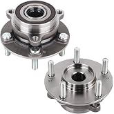BasaltGear 513420 Pair 2 Front Wheel Hub &amp; Bearing Assembly for 2017-2023 Hyundai Elantra, 2017-2022 Ioniq, 2019-2021 Veloster, 2019-2022 Kia Forte, 2017-2022 Kia NIRO