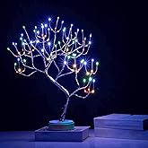 PXBNIUYA 20" 108 LED Tabletop Bonsai Tree Light, Sparkly Fairy Spirit Tree Lights, Battery/USB Operated, DIY Artificial Tree Lamp for Bedroom Desktop Christmas Indoor Decoration Lights (Colorful)