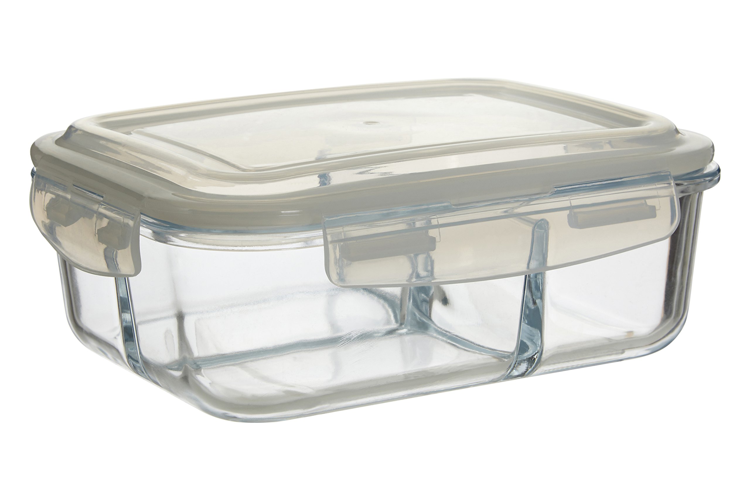 Premier Freska Glass Container, 3 Compartments, Airtight lid
