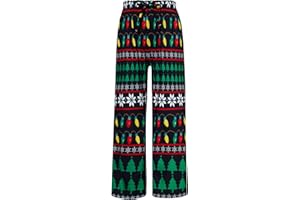 BFUSTYLE Kids Pajama Pants Funny Boys Girls Pyjamas Loose Holiday Bottoms 6-16 Years Pjs Trouser