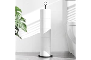 niffgaff Toilet Paper Holder Stand, Stainless Steel, Holds 4-6 Rolls