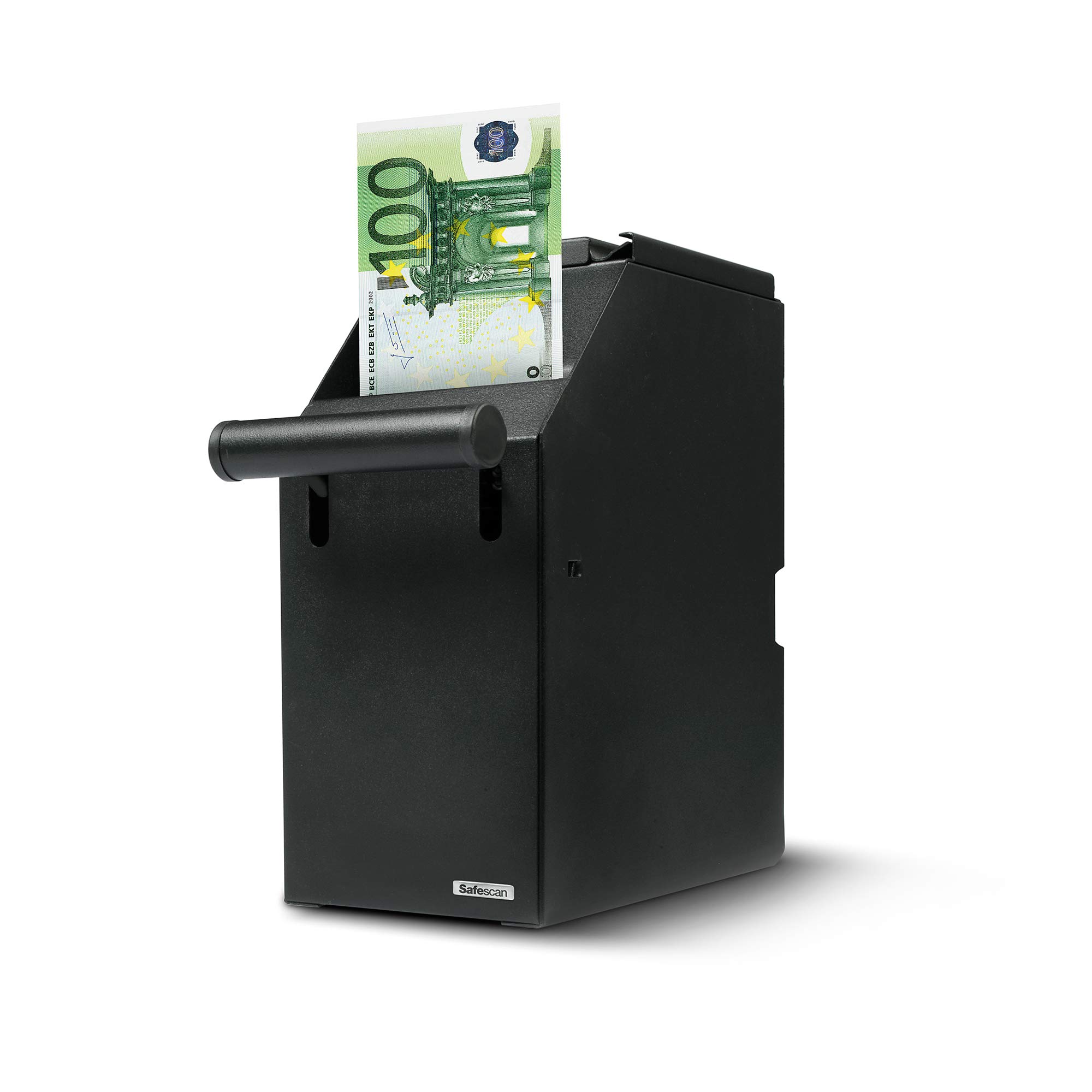 Safescan 4100 Black Pos Safe that Securely Stores Your Banknotes - Discretely Stores Up To 300 Notes - Fits Perfectly Underneath Your Sales Counter - Can Easily Be Installed Close To Your Cash Drawer