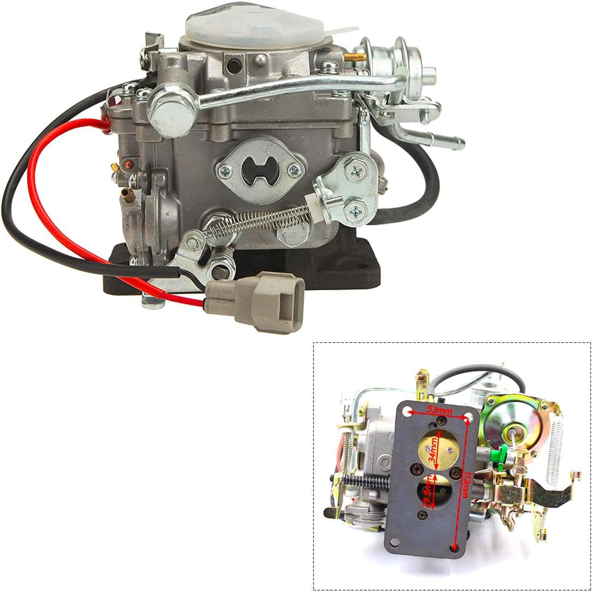 ALAVENTE 2 Barrel Carburetor for TOYOTA Corolla 4AF 1987-1991, OE Part No.: 21100-16540, 2110016540, Car Carb 2-Barrel Engine Carburetor Replacement (Automatic Choke): Automotive