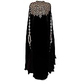 WUBU Kaftan Maxi Dress Elegant Evening Gown for Weddings, Cocktail Parties Special Occasions