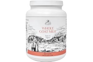 Mt. Capra Whole Goat Milk | Powder from Non-GMO, Grass-Fed Goats, Creamy, Great Tasting, Easy to Digest, A2 Milk | 40 Servings - 2.5 Pounds
