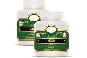 MA Neem Extract Capsules (Azadirachta indica) 400mg - 120 Veg Capsules (Pack of 2)