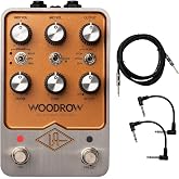 Universal Audio UAFX Woodrow '55 Instrument Amplifier Pedal - Bundle with Instrument Cable and 2 Patch Cables