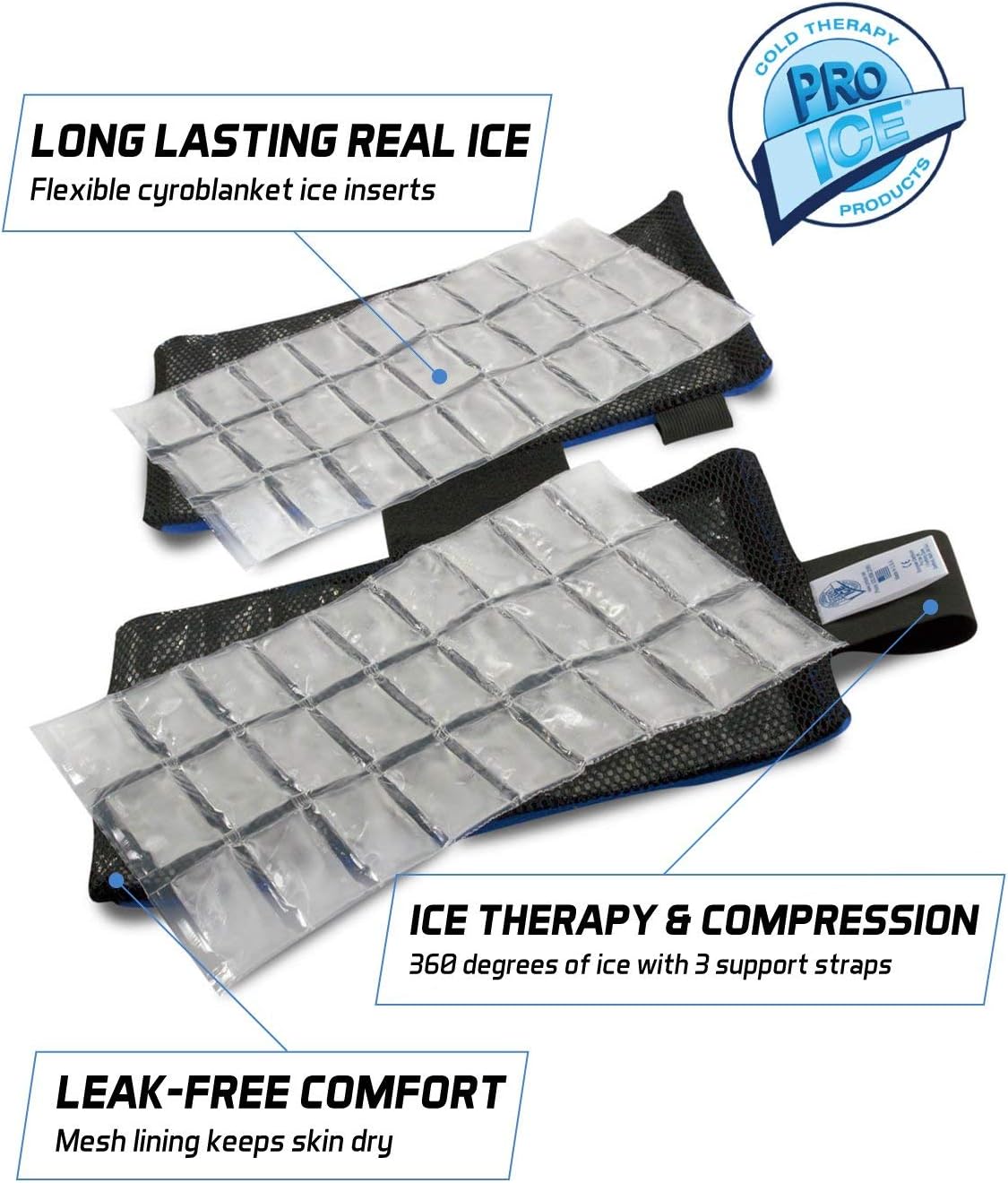 Pro Ice Youth Shoulder Elbow Ice Therapy Wrap PI220 - Ice Packs Included: Sports & Outdoors