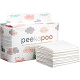 Lot de 50 protège-matelas à langer jetables super doux, ultra absorbants et imperméables – couvre toutes les surfaces pour ch