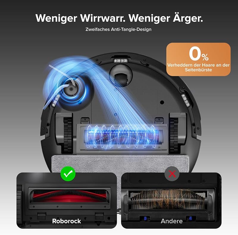 Q10 S5+ Set Saugroboter mit Wischfunktion, 10.000 Pa Saugkraft