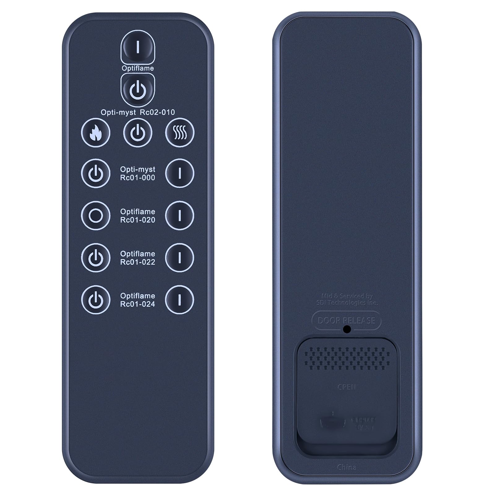 TCNOUMT Universal Electric Fireplace Remote Control Replacement for Dimplex Fire RC01-008 RC01-020 RC01-022 RC01-024 65160 03/23380