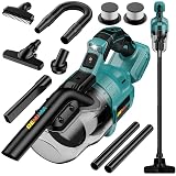 Cordless Vacuum for Makita 18V Battery, 5 in 1 Lightweight Handheld Vacuum Cleaner with 500W Powerful Motor, 46 CFM Portable Hand Vacuum with Filtration HEPA for Floor, Carpet(Battery Not Included)