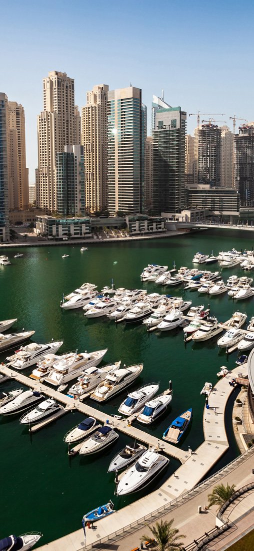 PeelitStickit Dubai Marina City Wallpaper, Wall Mural ID-014, vinyl