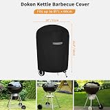 Dokon Premium Kettle BBQ Cover Waterproof Heavy Duty Oxford 71cm Dia 68cm H view 2