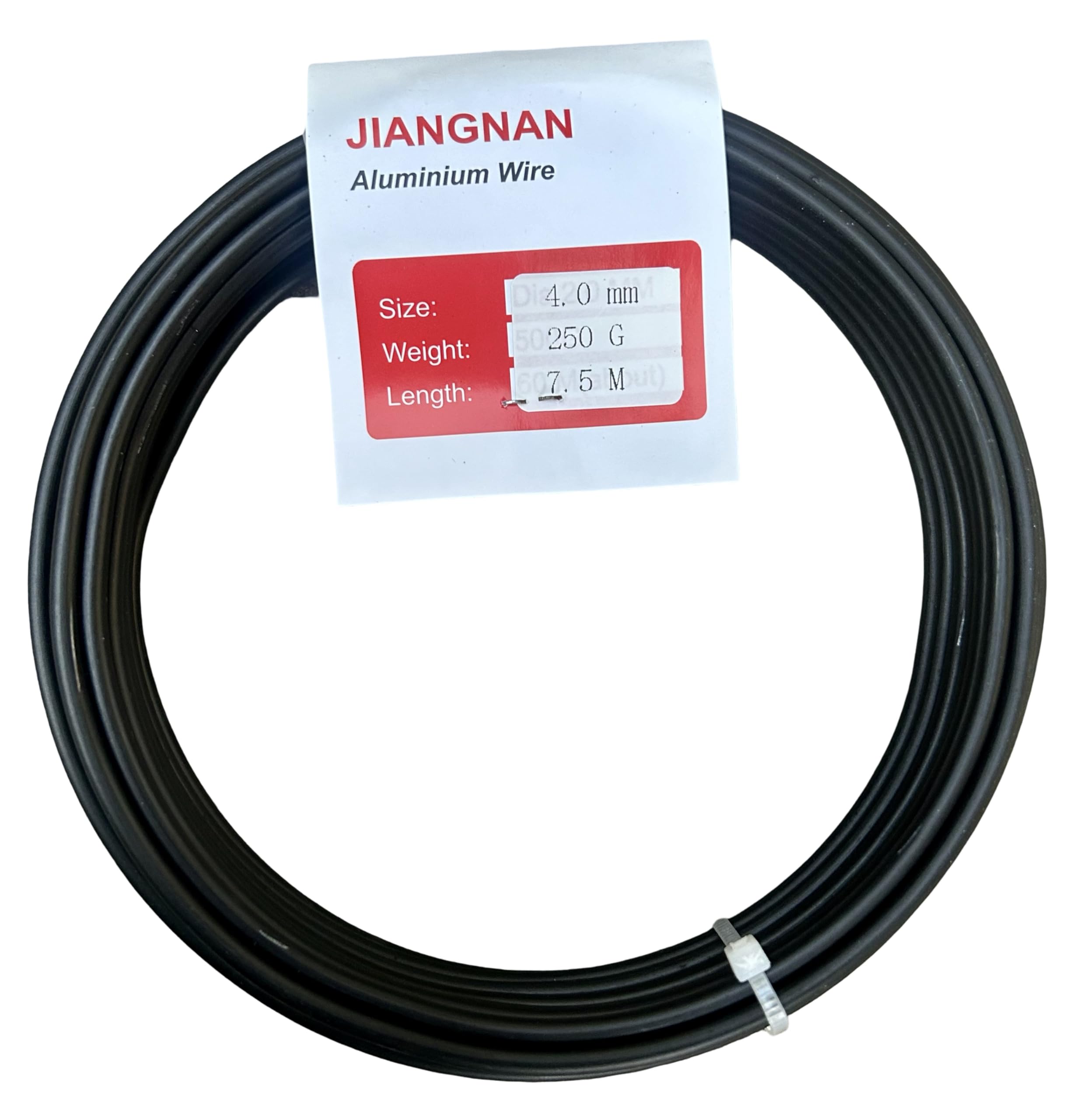 Bonsai2u Bonsai Tree Anodized Aluminium 4.0mm Professional Bonsai Training Wire 250g Large Roll (7.5 Metres) - Choose Your Size - (4.0mm, Dark Brown/Black)