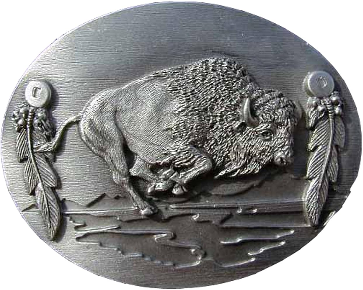 Charging Buffalo Novelty Belt Buckle Clothing