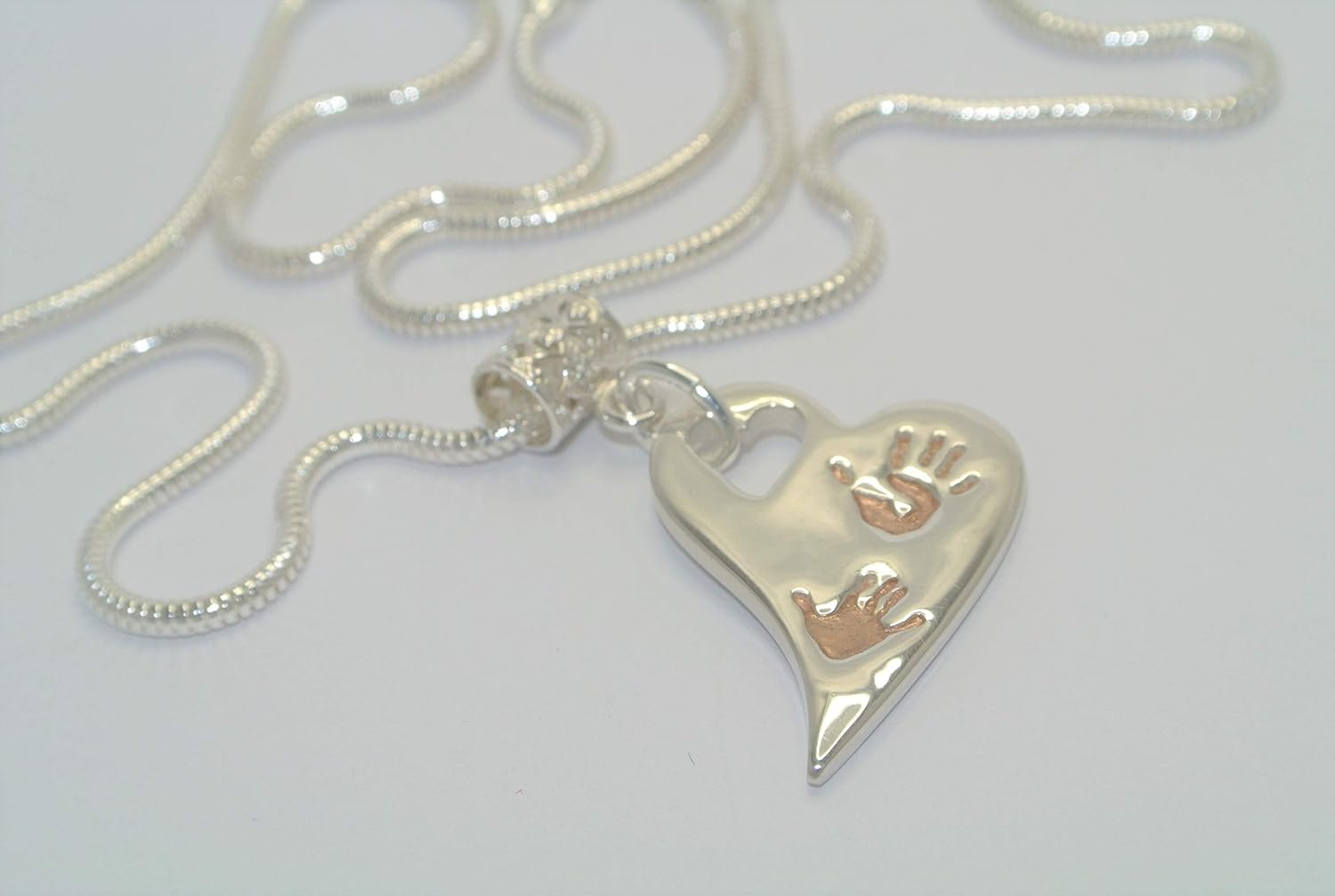 personalised handprint necklace