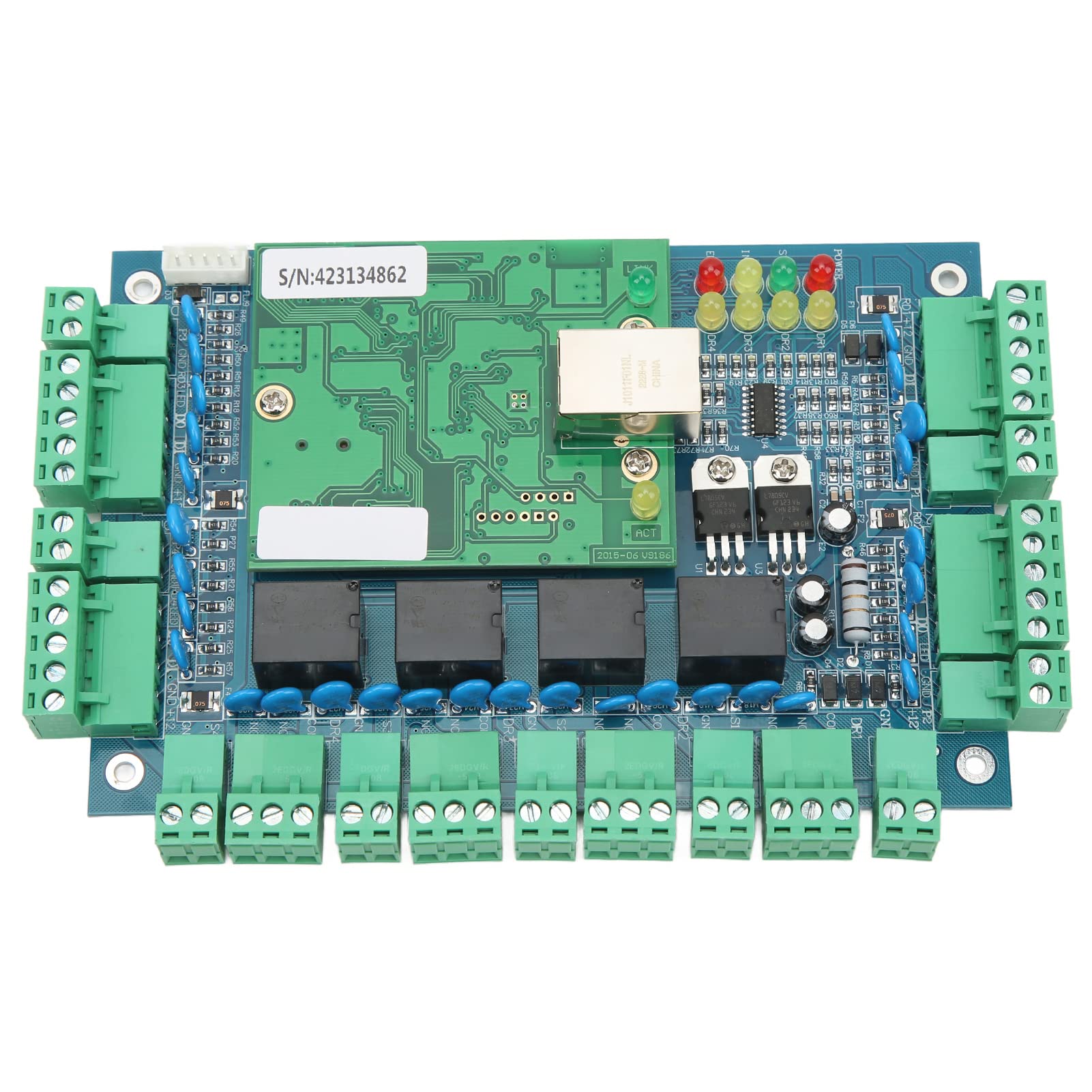 4 Door Access Controller TCP IP Mode Stable Operation Entry Access Control Wiegand Control Panel Board