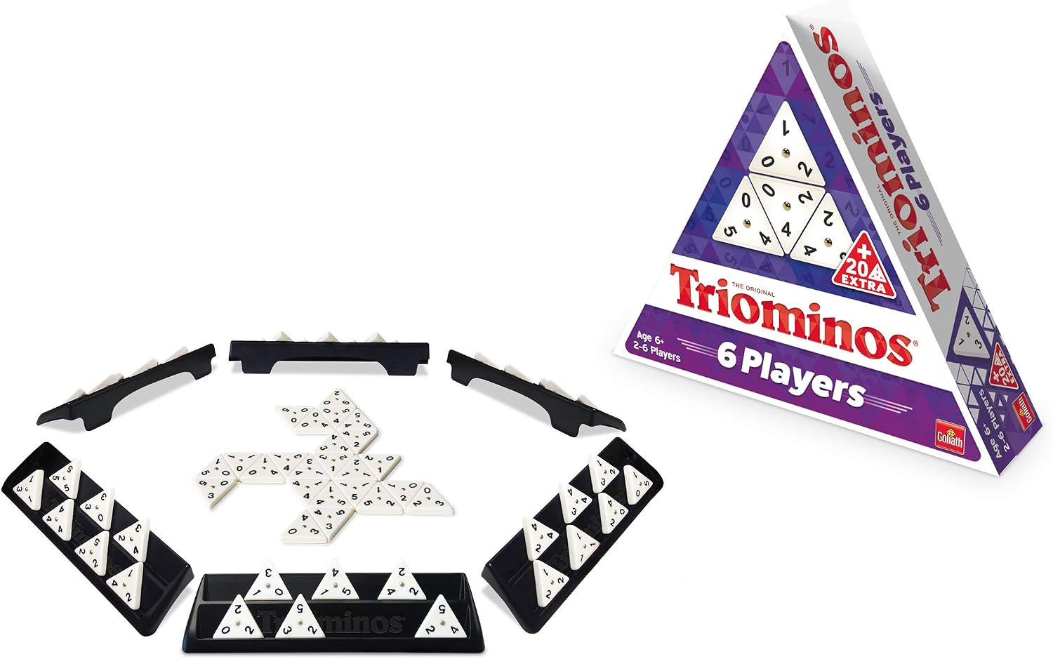 Goliath, Triominos for 6 players, board game, for ages 6 and up, to play with family and friends, strategy game - Image 4