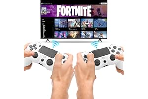 WERE66 for PS4 Controller 2 Pack,Wireless Control for PlayStation 4 Controller Work with PS4 Pro Slim PC TV,1200 mAh Battery,3.5mm Audio Jack,Vibration,6-Axis Motion Control,Precise Joystick,Purple Gold
