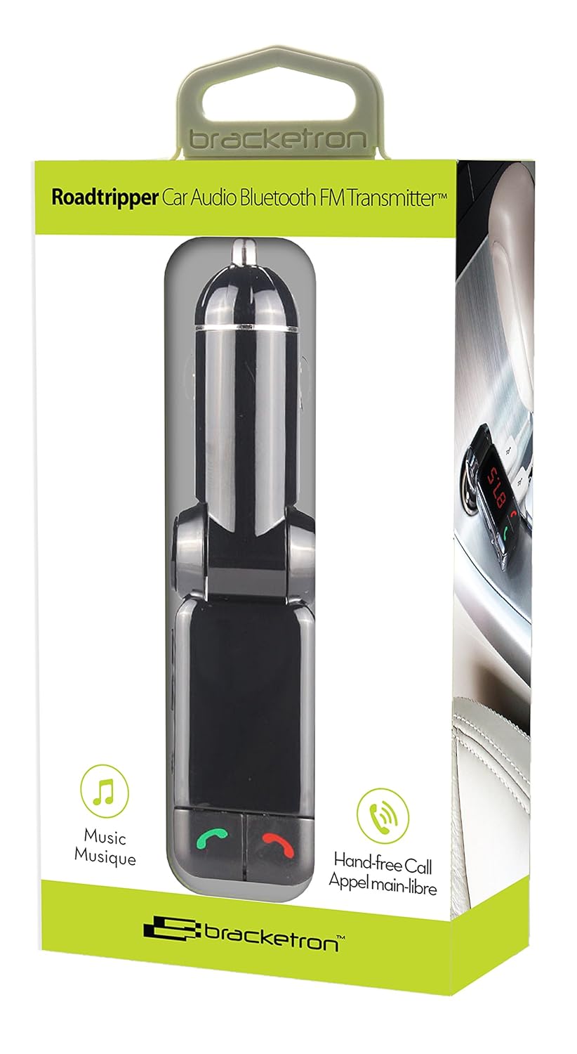 Bracketron Roadtripper Car Audio Bluetooth Fm Transmitter Black