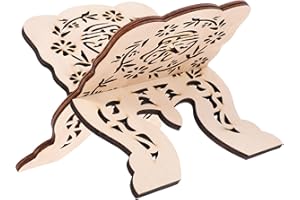 COHEALI Wooden Book Stand Desk Book Rack for Reading Bible Quran Prayer Holder Smooth Surface Angle