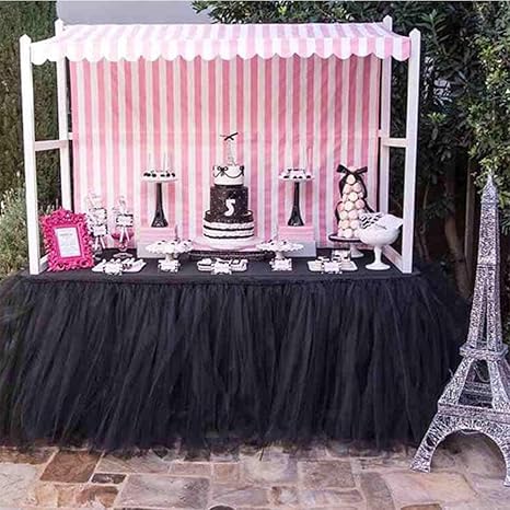 Amazon Com Handmade Tutu Tulle Table Skirt For Princess Party Candy