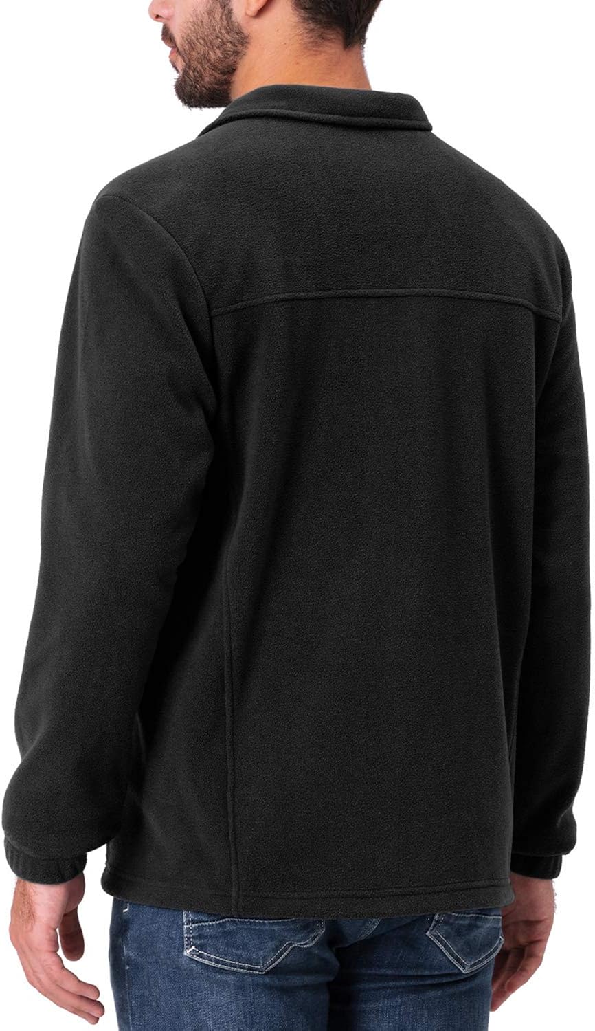Naviskin Men's Full Zip Fleece Jacket Soft Light Outdoor Jacket: Clothing