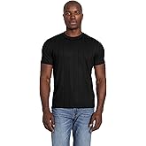 GUESS Mens Eco Short Sleeve Axel Rib Crew