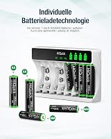 HiQuick 8-Slot Battery Charger AA AAA Ni-MH LCD Type C Input 5V 2A view 2
