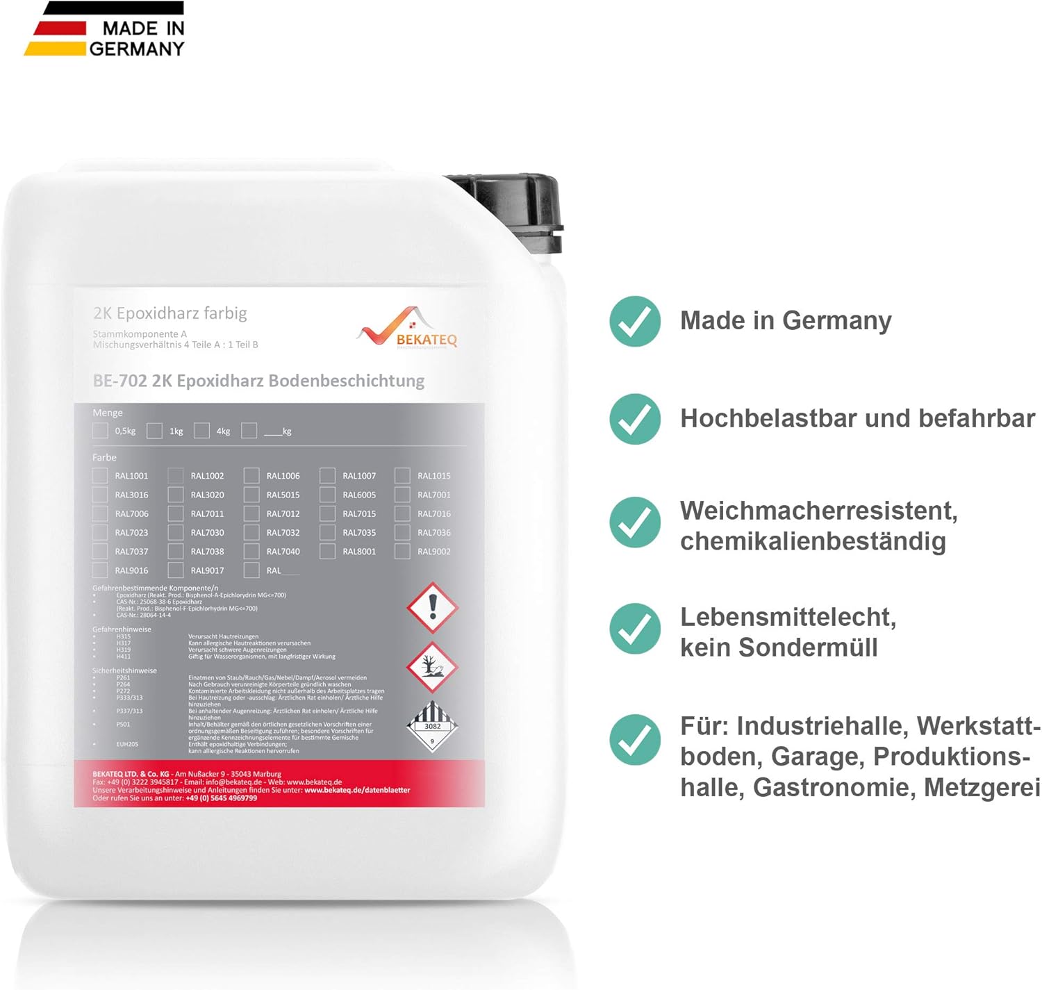 Bekateq 2k Epoxidharz Bodenbeschichtung Be 702 Ral1001 Beige 1kg Amazon De Baumarkt