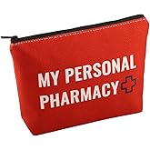 PWHAOO Pharmacy Technician Makeup Bag My Personal Pharmacy Cosmetic Bag Pharmacy RX Gift Medicine Bag Medicine Pouch (Personal Pharmacy B)