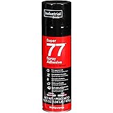 3M Super 77 Multipurpose Permanent Spray Adhesive Glue, Net Wt 16.75 oz | Bonds Paper, Cardboard, Fabric, Plastic, Metal, Wood