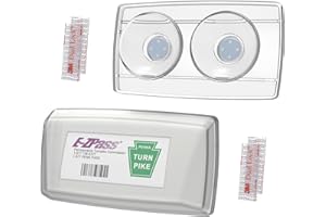 ZEYITIAN EZ Pass Holder with Super Strong Suction Cups for Windshield. Ezpass Holder Toll Pass Transponder iPass Holder (ez Pass Holder&Cover, 1pack)