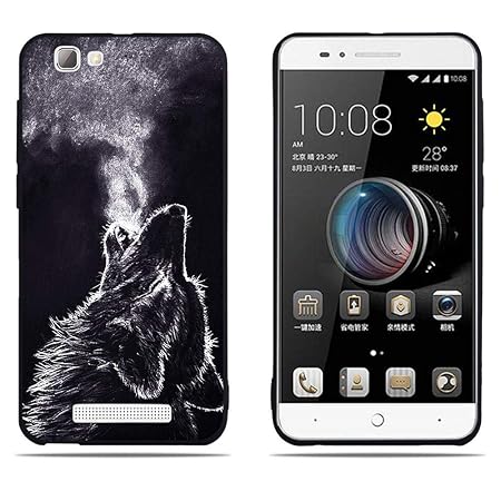 DIKAS ZTE Blade V6 Max/Blade A610 Hülle, Schwarzer Rand Stylisch Soft Flex TPU Transparent Silikon Handyhülle Schutz vor Stür