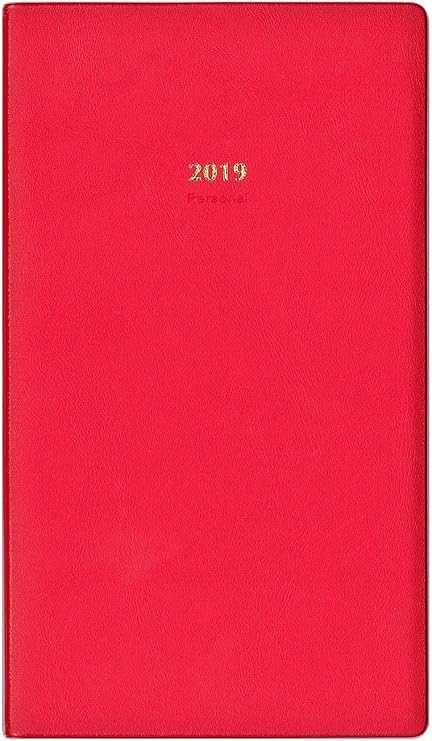 Amazon 生産性 手帳 19年 マンスリー パーソナル レッド No 2 18年12月始まり 文房具 オフィス用品 文房具 オフィス用品