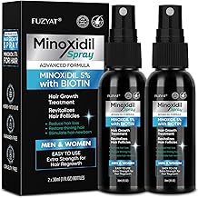 5% Minoxidil for Men Hair, Minoxidil for Women Hair Growth, Minoxidil Hair Growth Spray 2PCS.