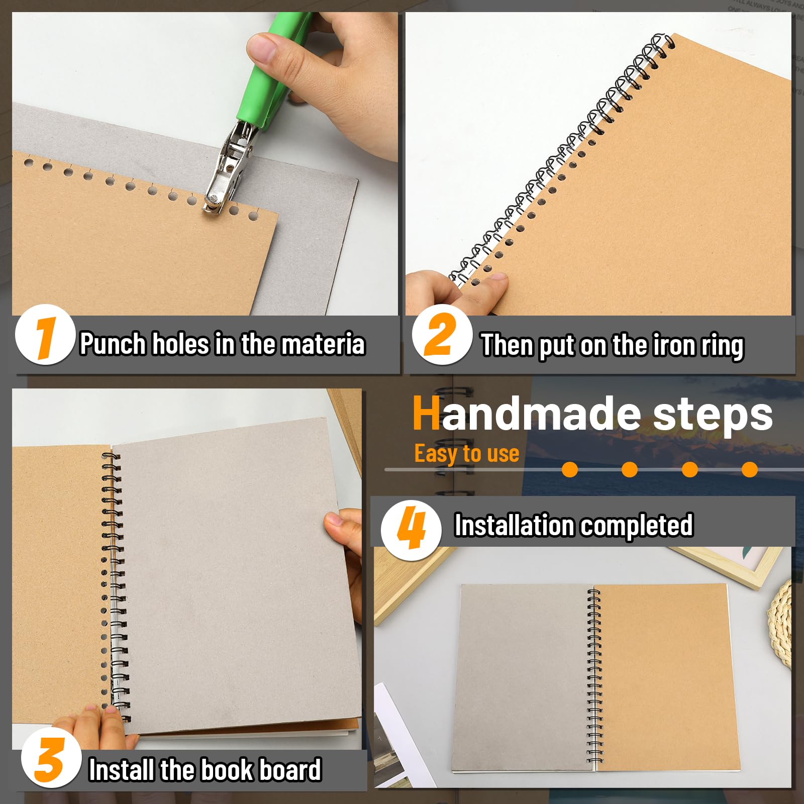 JNENERY 10 Chipboard Sheets 8.5 x 11