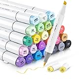 Ohuhu Alcohol Markers Brush Tip - Double Tipped