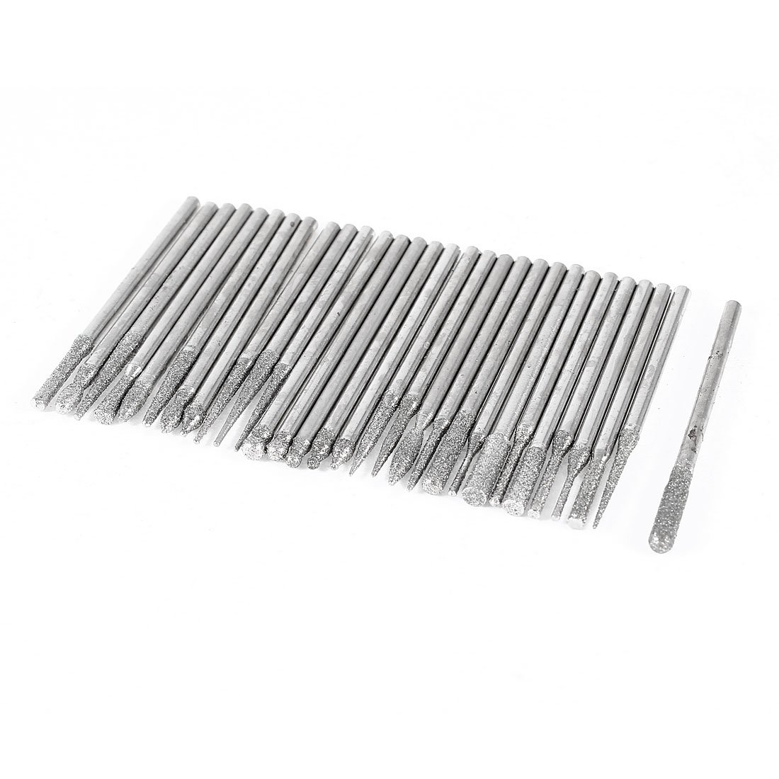Sourcingmap 2.3mm Diameter Alloy Shank Diamond Grinding Drill Bit Set 30Pcs