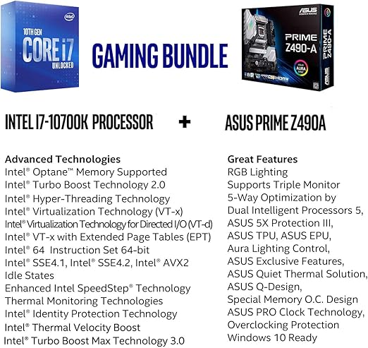 Amazon Com Micro Center Intel Core I9 9900k Procesador Para Computadora De Escritorio Coffee Lake 3 6ghz 8 Cores Procesador Lga1151 Oem Desbloqueado Paquete Con Asus Prime Z390 A Tarjeta Madre Atx Ddr4 Dp Hdmi M 2