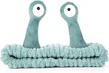 Molain Face Wash Headband Coral Fleece Elastic Hair Band Green