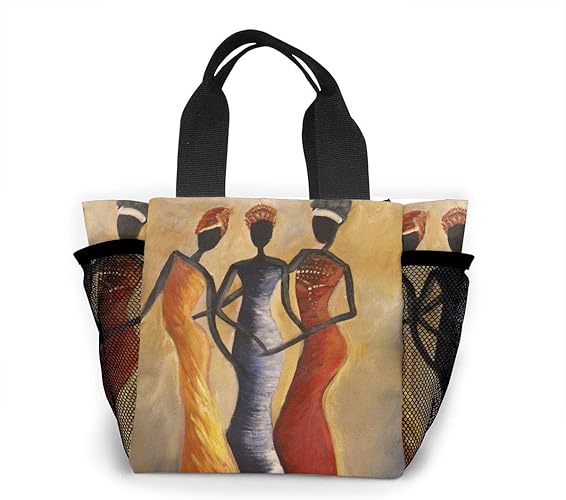 Amazon Co Jp 3人のおしゃれなアフリカ人女性 トートバッグ レディース ハンドバッグ おしゃれ 買い物バッグ 個性 エコバッグ スポーツトートバッグ 人気 マザーバッグ ランチバッグ Shoes Bags