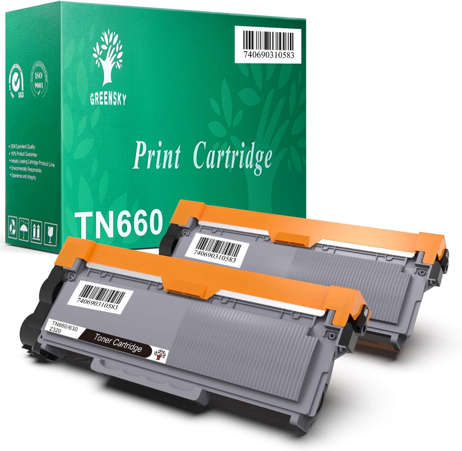 GREENSKY Compatible Toner Cartridge Replacement for Brother TN660 TN630 DCP2560DN MFCL2707DW