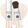 Sunscreen Setting Powder SPF 35, Mineral Brush Powder for Face & Scalp, Oil Control Natural Matte Finish Loose Powder Translucent Lasting Lightweight Breathable for All Skin (#01 Translucent)