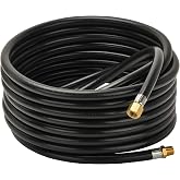 onlyfire 25FT 350PSI High Pressure Propane Torch Hose,Black | 5/16 ID 1/4 MNPT to 1/4 Ball Flare B Fitting