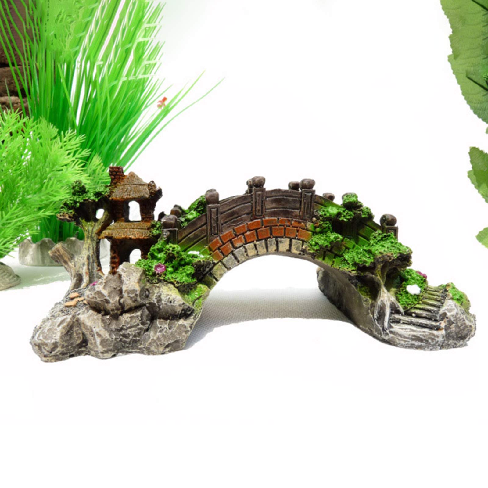 Mua Aquarium Interior Object Ornaments Aquarium Decor Ancient Ruins Building Fish Hiding Bridge L Tren Amazon Nhật Chinh Hang 21 Fado