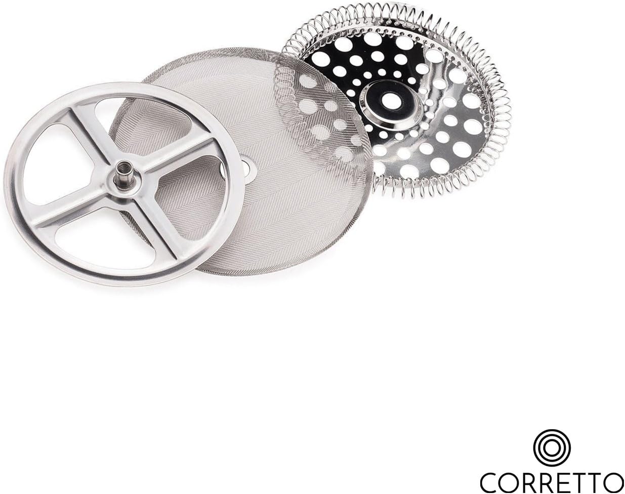 2 Universal French Press Replacement Filters for 8 Cup 34 OZ by