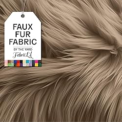 FabricLA Faux Fur Fabric by The Yard - Artificial