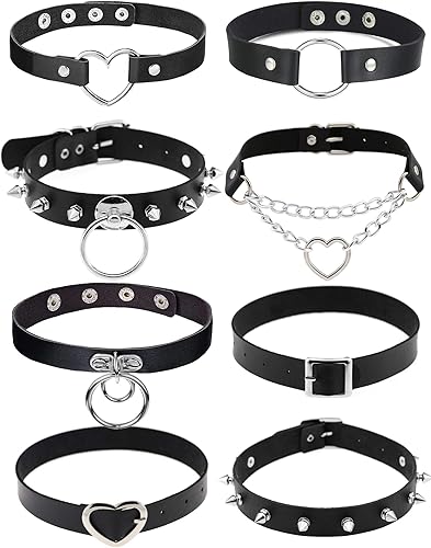 Amazon.com: RIOSO 8 Pcs Punk Leather 